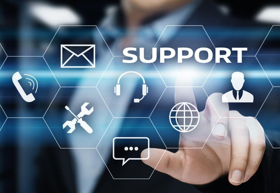 Support team assisting restaurants with POS and IT systems