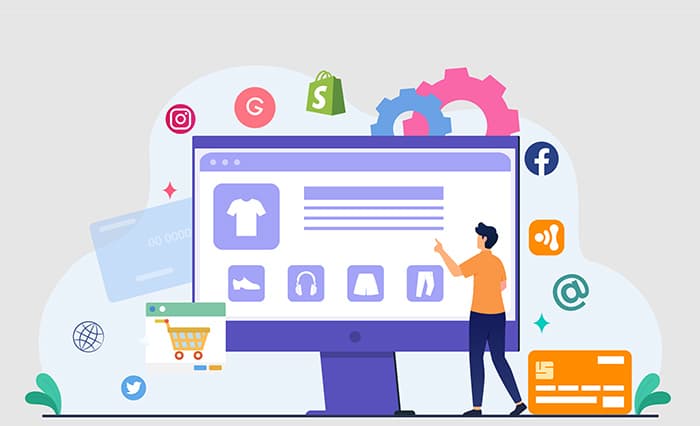 Connected POS ecosystem showing delivery, accounting and analytics systems