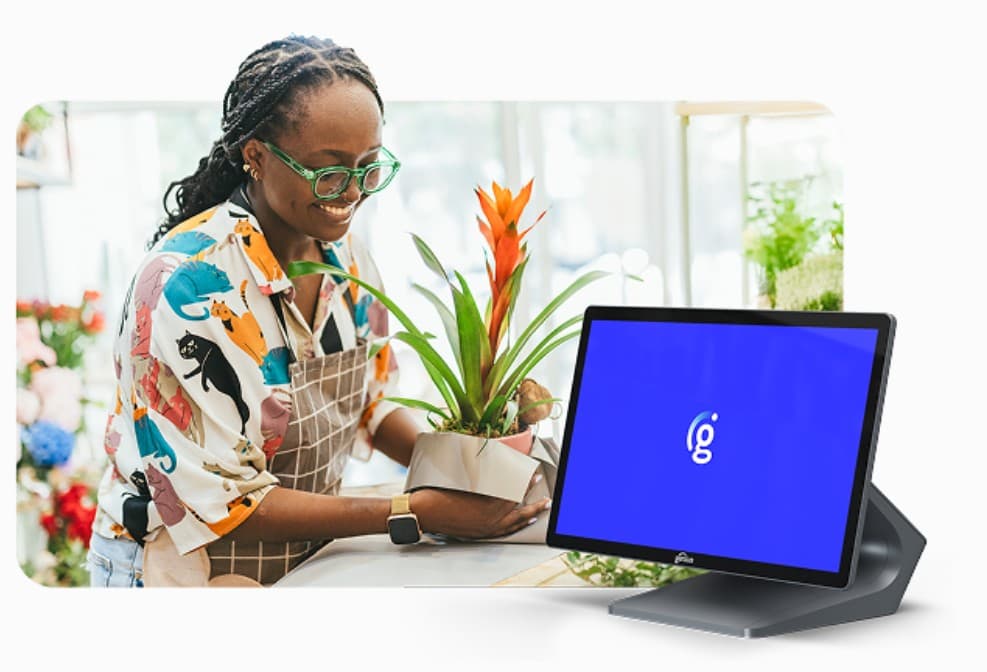 Retail POS system in a modern store