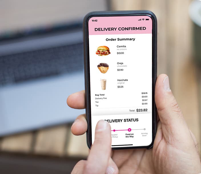 Genius POS software dashboard on tablet