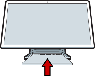 Card reader plugged into USB port and port cover reinstalled