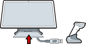 Port cover reinstalled after scanner connection