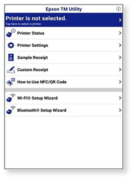 Epson TM utility — Wi-Fi Setup Wizard