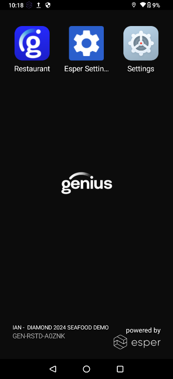 Handheld Settings — Network and Internet Wi-Fi setup