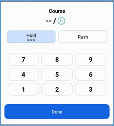 Handheld Item Actions — Hold status applied to item