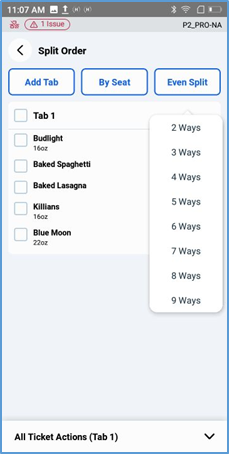 Handheld Even Split — 2 Ways, 3 Ways, 4 Ways selection
